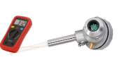 Sonde à oxygène CarboProbe CP, branchée sur un voltmètre