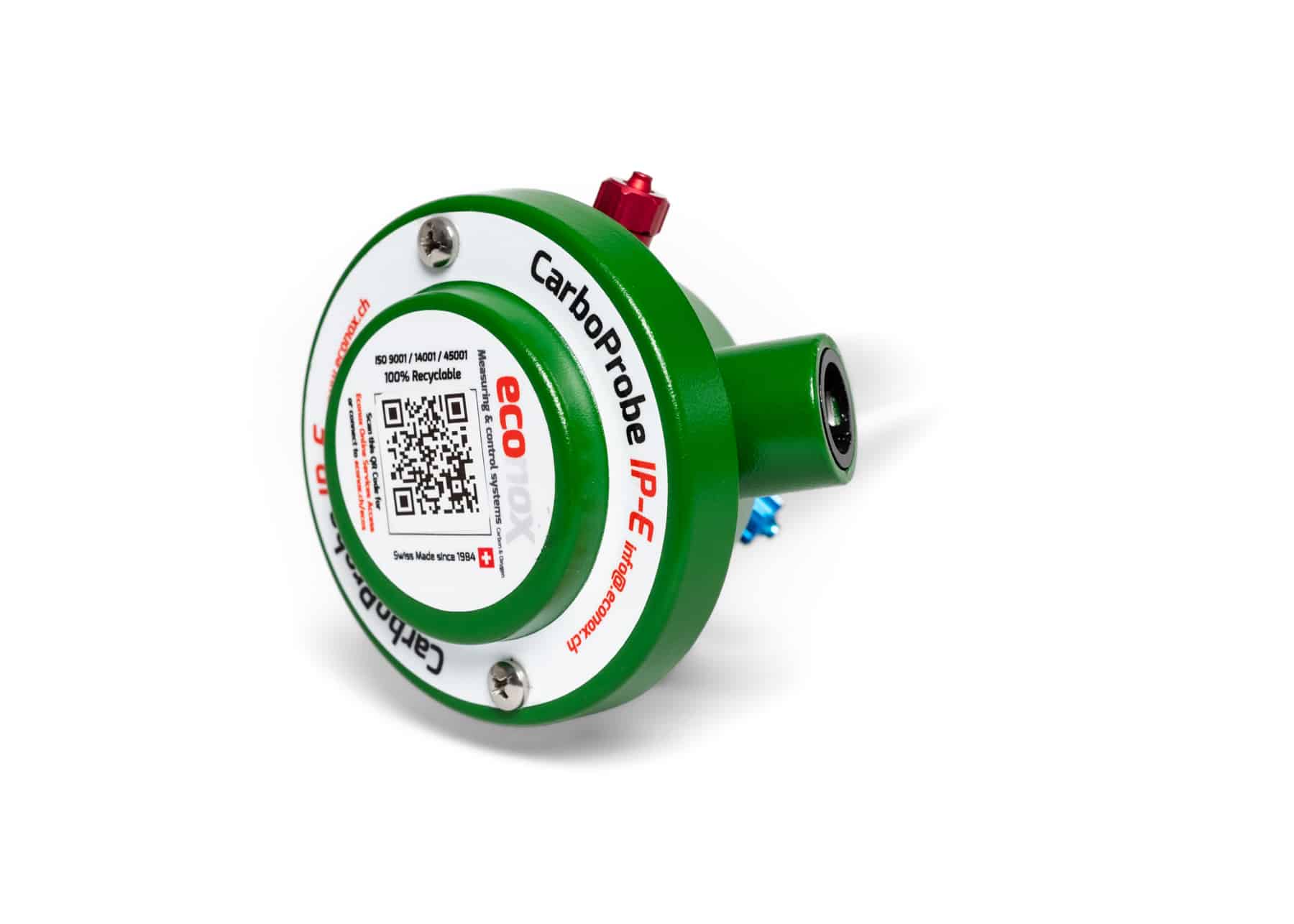 Sonde carbone CarboProbe IP-E, tête et étiquette d'identification