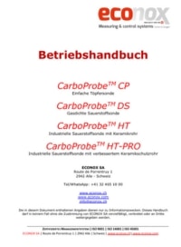 Gebrauchsanweisung für die Sauerstoffsonde Carboprobe